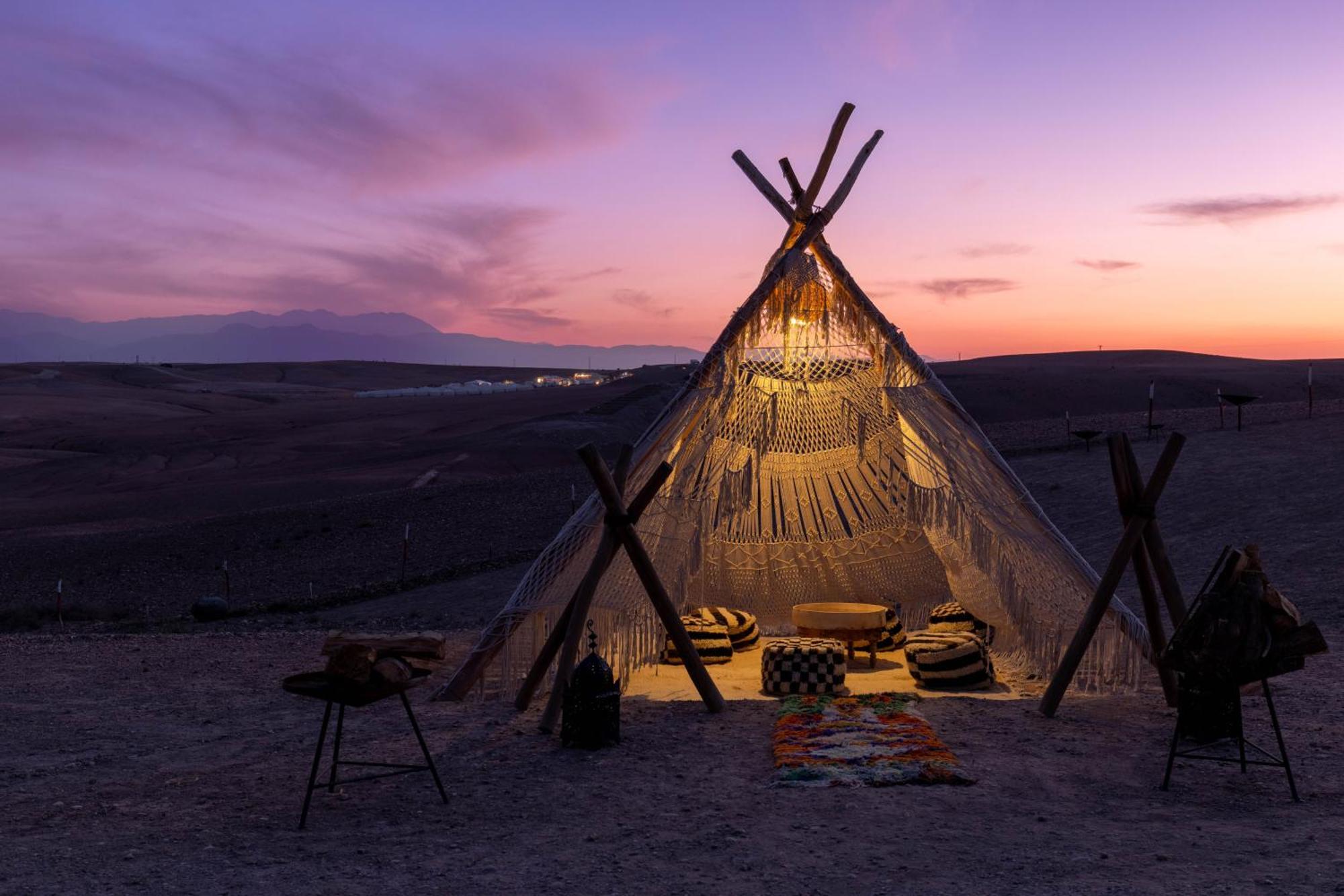Hotel Alkamar Camp Agafay El Karia Zewnętrze zdjęcie